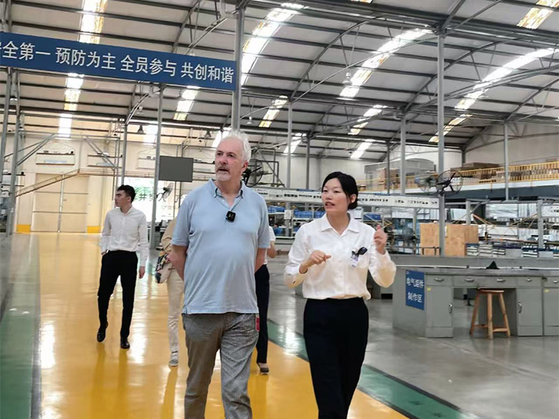 explain our factory's internal operations to the client